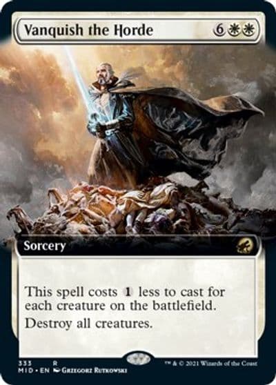 Vanquish the Horde Extended Art Innistrad: Midnight Hunt Magic card