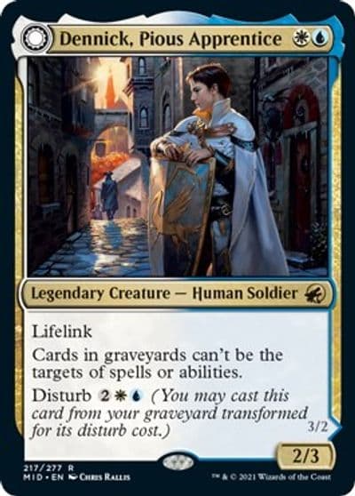 Dennick Pious Apprentice Innistrad: Midnight Hunt Magic card