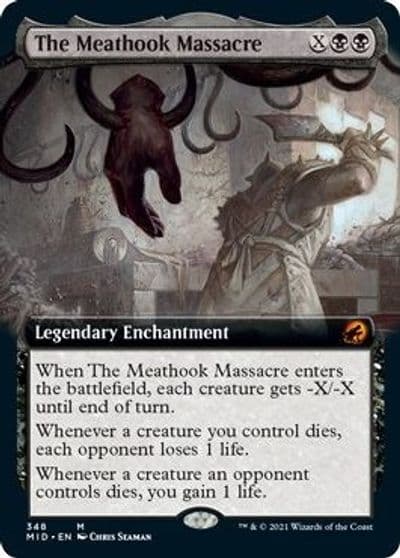The Meathook Massacre Extended Art Innistrad: Midnight Hunt Magic card