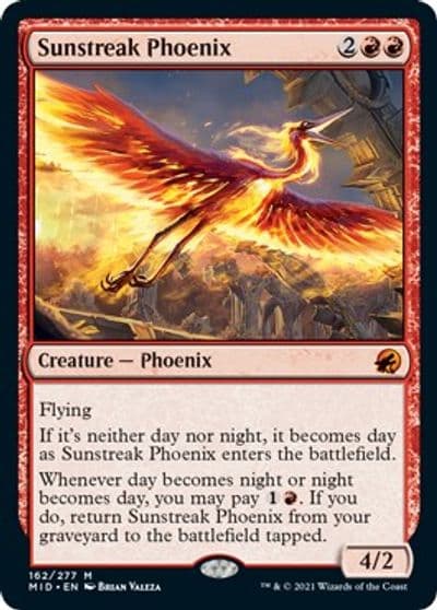Sunstreak Phoenix Innistrad: Midnight Hunt Magic card