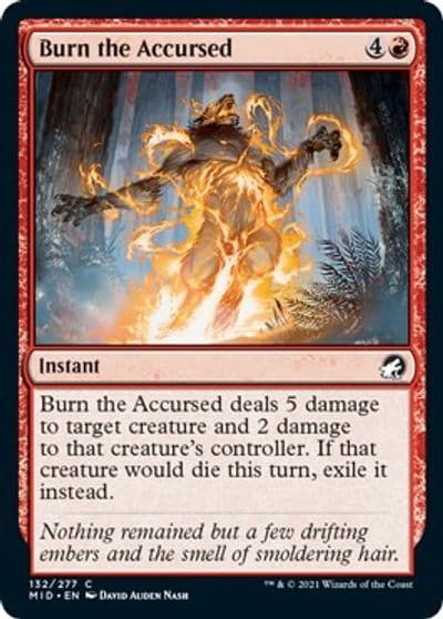 Burn the Accursed Innistrad: Midnight Hunt Magic card