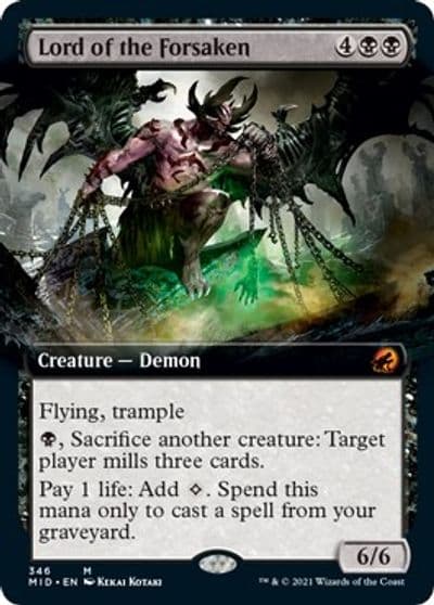 Lord of the Forsaken Extended Art Innistrad: Midnight Hunt Magic card
