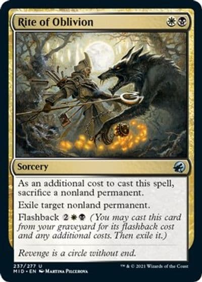 Rite of Oblivion Innistrad: Midnight Hunt Magic card