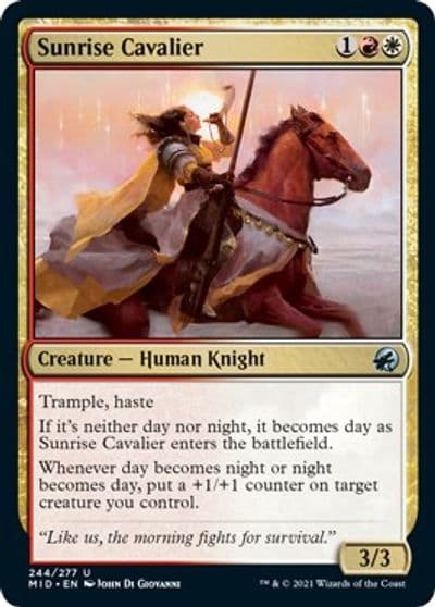 Sunrise Cavalier Innistrad: Midnight Hunt Magic card