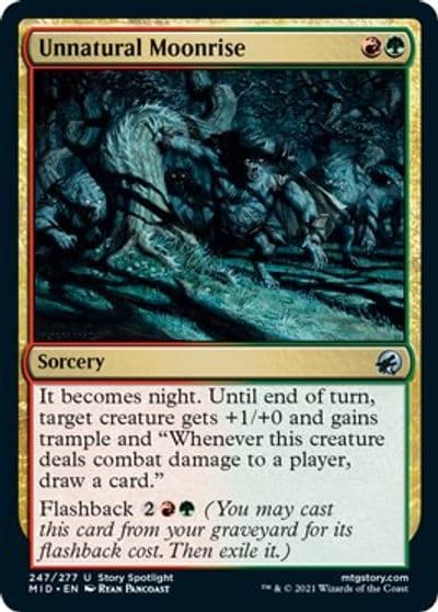 Unnatural Moonrise Innistrad: Midnight Hunt Magic card