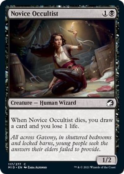 Novice Occultist Innistrad: Midnight Hunt Magic card