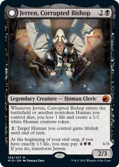 Jerren Corrupted Bishop Innistrad: Midnight Hunt Magic card