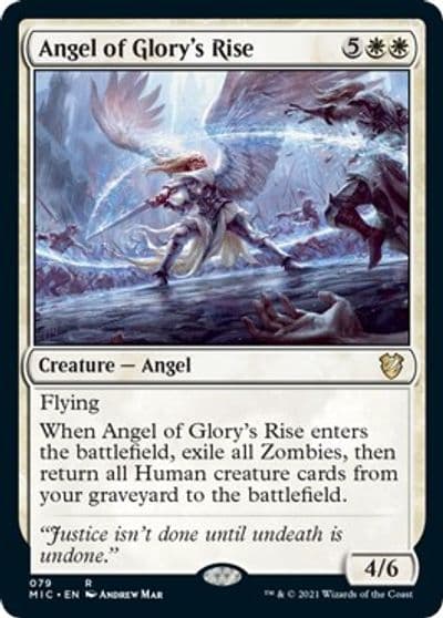 Angel of Glorys Rise Commander: Innistrad: Midnight Hunt Magic card