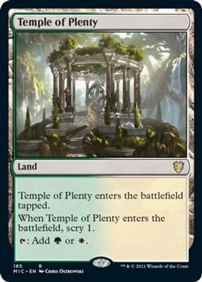 Temple of Plenty Commander: Innistrad: Midnight Hunt Magic card