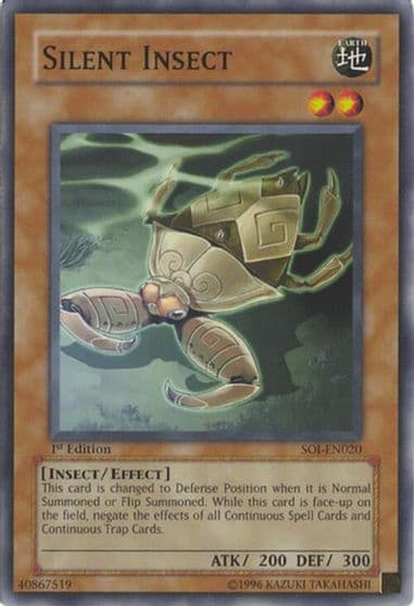 Silent Insect Shadow of Infinity Yu-Gi-Oh! card