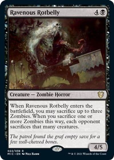 Ravenous Rotbelly Commander: Innistrad: Midnight Hunt Magic card