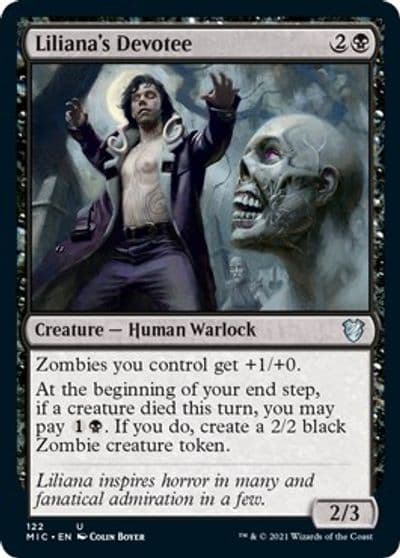 Lilianas Devotee Commander: Innistrad: Midnight Hunt Magic card
