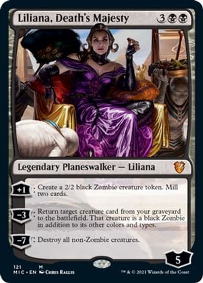 Liliana Deaths Majesty Commander: Innistrad: Midnight Hunt Magic card