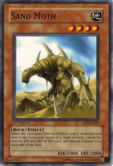Sand Moth Shadow of Infinity Yu-Gi-Oh! card