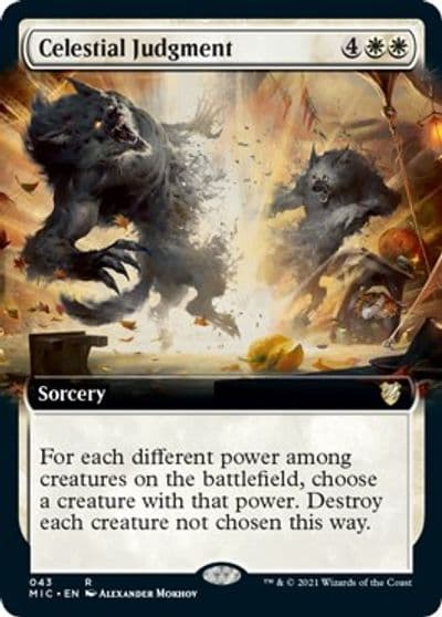 Celestial Judgment Extended Art Commander: Innistrad: Midnight Hunt Magic card