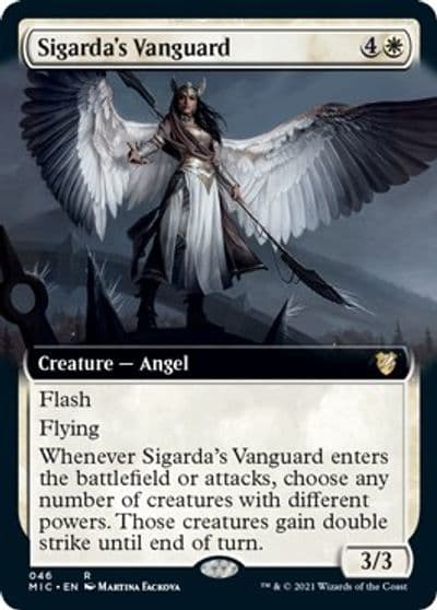 Sigardas Vanguard Extended Art Commander: Innistrad: Midnight Hunt Magic card