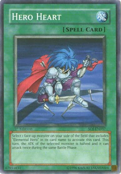 Hero Heart Shadow of Infinity Yu-Gi-Oh! card