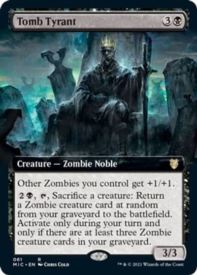 Tomb Tyrant Extended Art Commander: Innistrad: Midnight Hunt Magic card