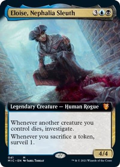 Eloise Nephalia Sleuth Extended Art Commander: Innistrad: Midnight Hunt Magic card
