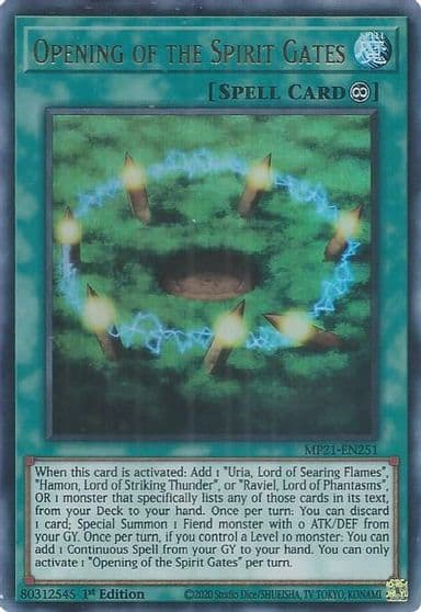 Opening of the Spirit Gates 2021 Tin of Ancient Battles Yu-Gi-Oh! card