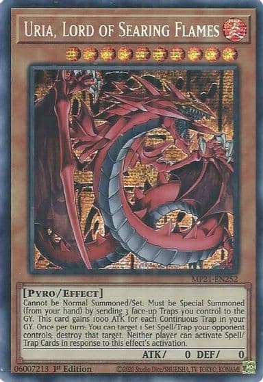 Uria Lord of Searing Flames 2021 Tin of Ancient Battles Yu-Gi-Oh! card