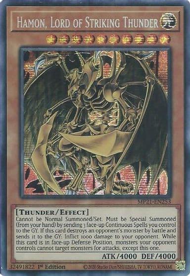Hamon Lord of Striking Thunder 2021 Tin of Ancient Battles Yu-Gi-Oh! card