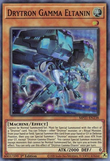 Drytron Gamma Eltanin 2021 Tin of Ancient Battles Yu-Gi-Oh! card