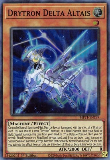 Drytron Delta Altais 2021 Tin of Ancient Battles Yu-Gi-Oh! card