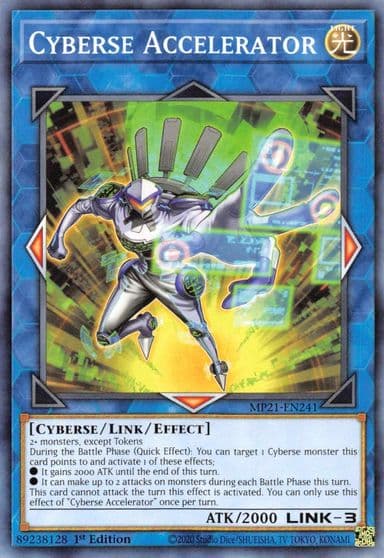 Cyberse Accelerator 2021 Tin of Ancient Battles Yu-Gi-Oh! card