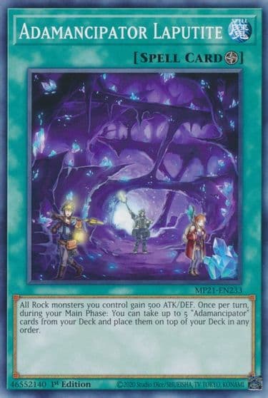 Adamancipator Laputite 2021 Tin of Ancient Battles Yu-Gi-Oh! card