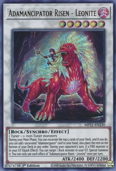Adamancipator Risen Leonite 2021 Tin of Ancient Battles Yu-Gi-Oh! card