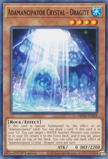 Adamancipator Crystal Dragite 2021 Tin of Ancient Battles Yu-Gi-Oh! card