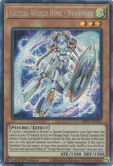 Virtual World Hime Nyannyan 2021 Tin of Ancient Battles Yu-Gi-Oh! card