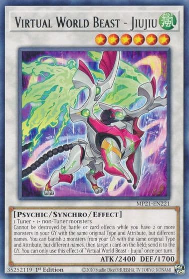 Virtual World Beast Jiujiu 2021 Tin of Ancient Battles Yu-Gi-Oh! card