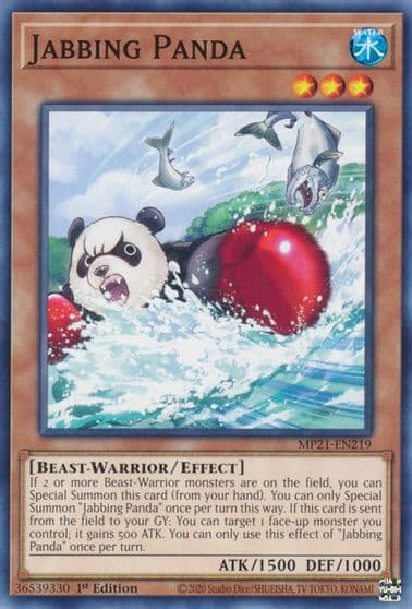 Jabbing Panda 2021 Tin of Ancient Battles Yu-Gi-Oh! card