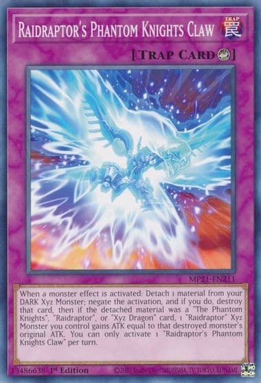 Raidraptors Phantom Knights Claw 2021 Tin of Ancient Battles Yu-Gi-Oh! card