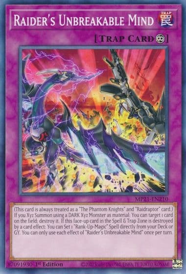 Raiders Unbreakable Mind 2021 Tin of Ancient Battles Yu-Gi-Oh! card