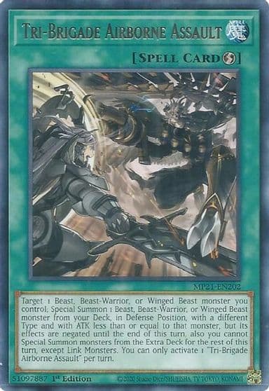 Tri Brigade Airborne Assault 2021 Tin of Ancient Battles Yu-Gi-Oh! card