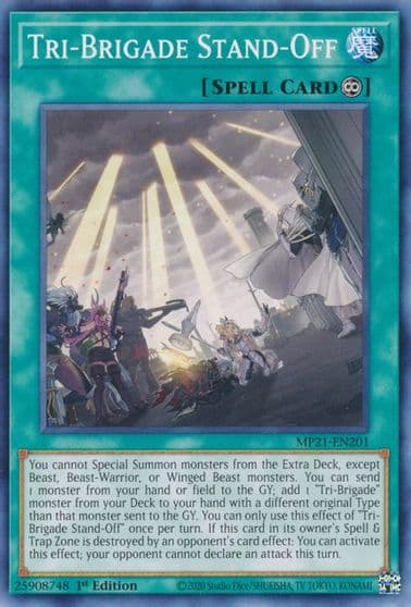 Tri Brigade Stand Off 2021 Tin of Ancient Battles Yu-Gi-Oh! card
