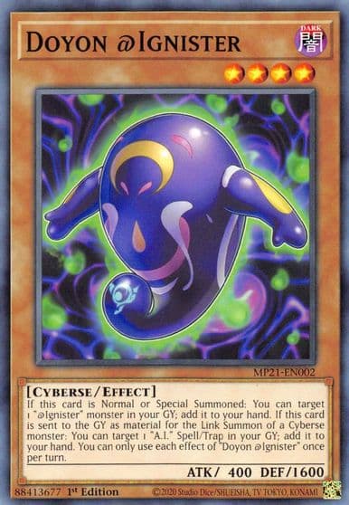 Doyon Ignister 2021 Tin of Ancient Battles Yu-Gi-Oh! card
