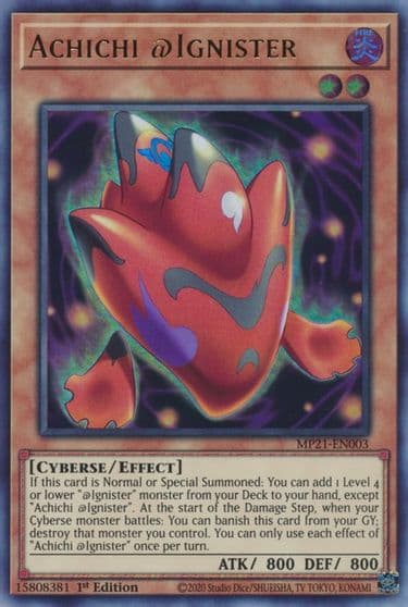 Achichi Ignister 2021 Tin of Ancient Battles Yu-Gi-Oh! card