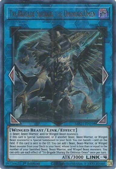 Tri Brigade Shuraig the Ominous Omen 2021 Tin of Ancient Battles Yu-Gi-Oh! card