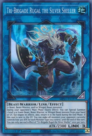 Tri Brigade Rugal the Silver Sheller 2021 Tin of Ancient Battles Yu-Gi-Oh! card
