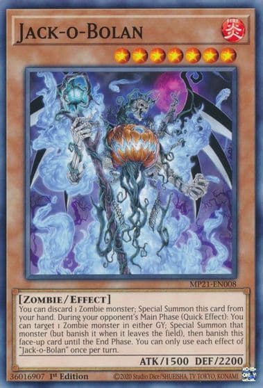 Jack o Bolan 2021 Tin of Ancient Battles Yu-Gi-Oh! card