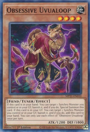 Obsessive Uvualoop 2021 Tin of Ancient Battles Yu-Gi-Oh! card