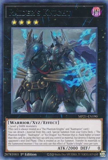 Raiders Knight 2021 Tin of Ancient Battles Yu-Gi-Oh! card
