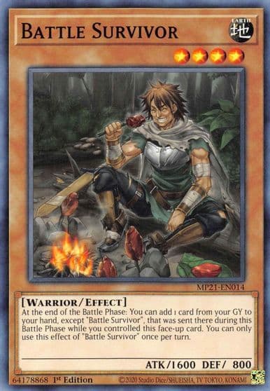 Battle Survivor 2021 Tin of Ancient Battles Yu-Gi-Oh! card