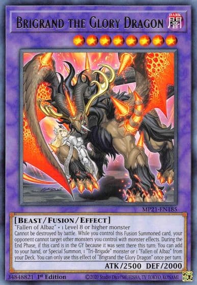 Brigrand the Glory Dragon 2021 Tin of Ancient Battles Yu-Gi-Oh! card