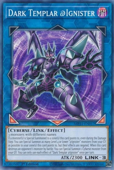 Dark Templar Ignister 2021 Tin of Ancient Battles Yu-Gi-Oh! card