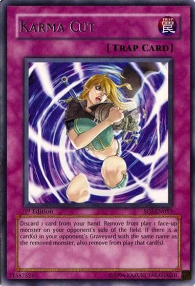 Karma Cut Shadow of Infinity Yu-Gi-Oh! card